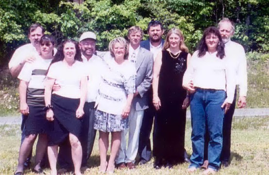 These are all my Aunts, Uncles, or parents.  This is not the happiest time, but one of the only times the whole family has gotten together.  This was my aunts funeral.